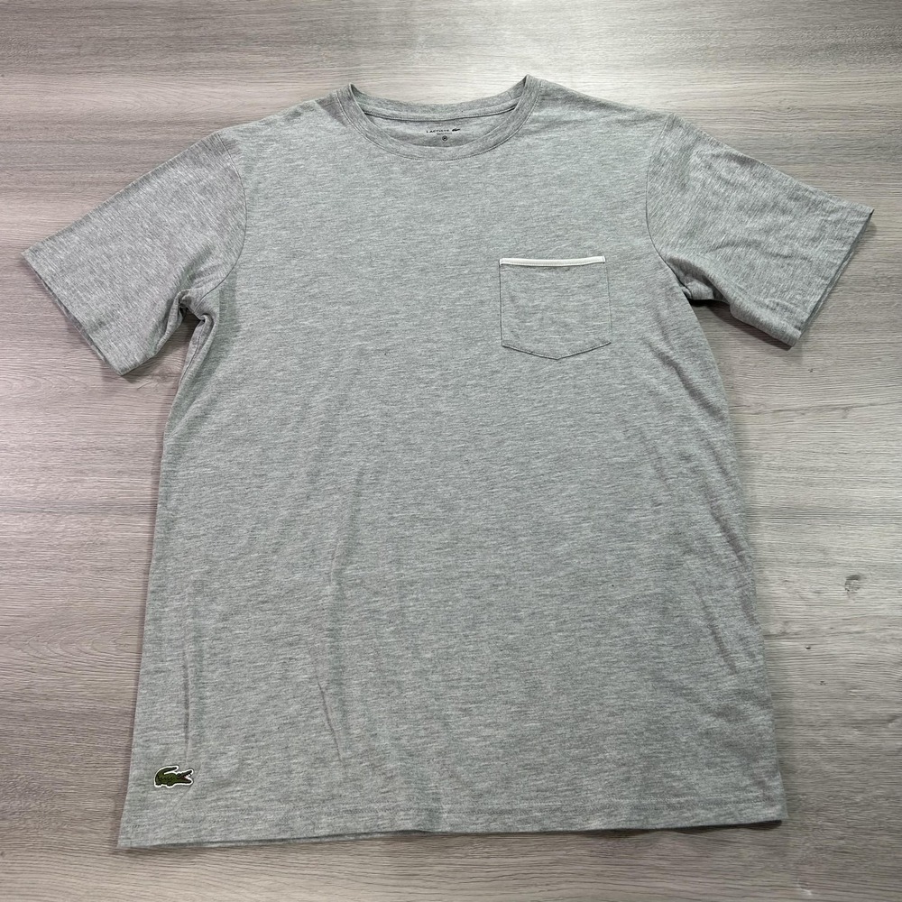 Lacoste Shirt Mens Medium Pocket Crewneck Alligator Casual Sleepwear‎ Tee